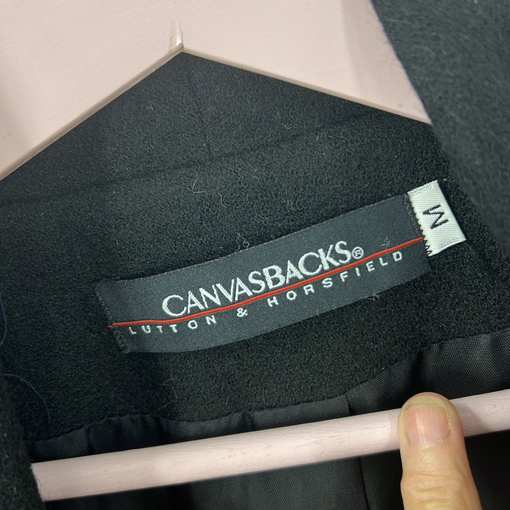 Canvas backs Lutton & horsField vintage check print art wear wool blend blazer M - Picture 5 of 14